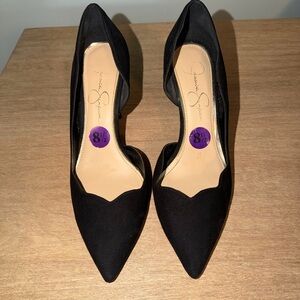 Jessica Simpson Black Pointed Heels